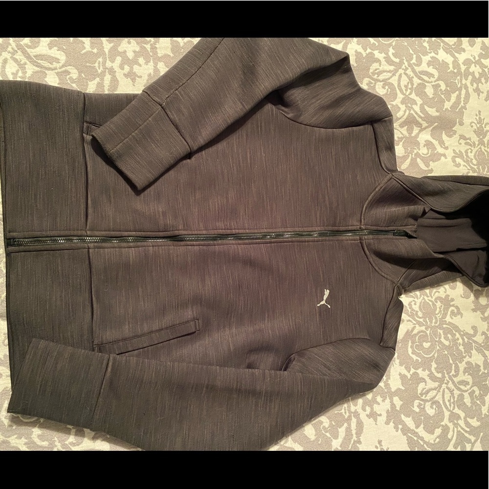 Puma Zip-Up Workout Hooded Sweatshirt
